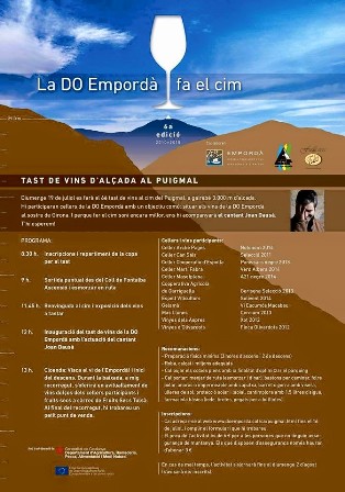Cartell 6è Tast de vins dO Empordà al Puigmal